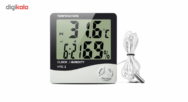 عکس شماره 2 : رطوبت سنج و دماسنج دیجیتال htc-2