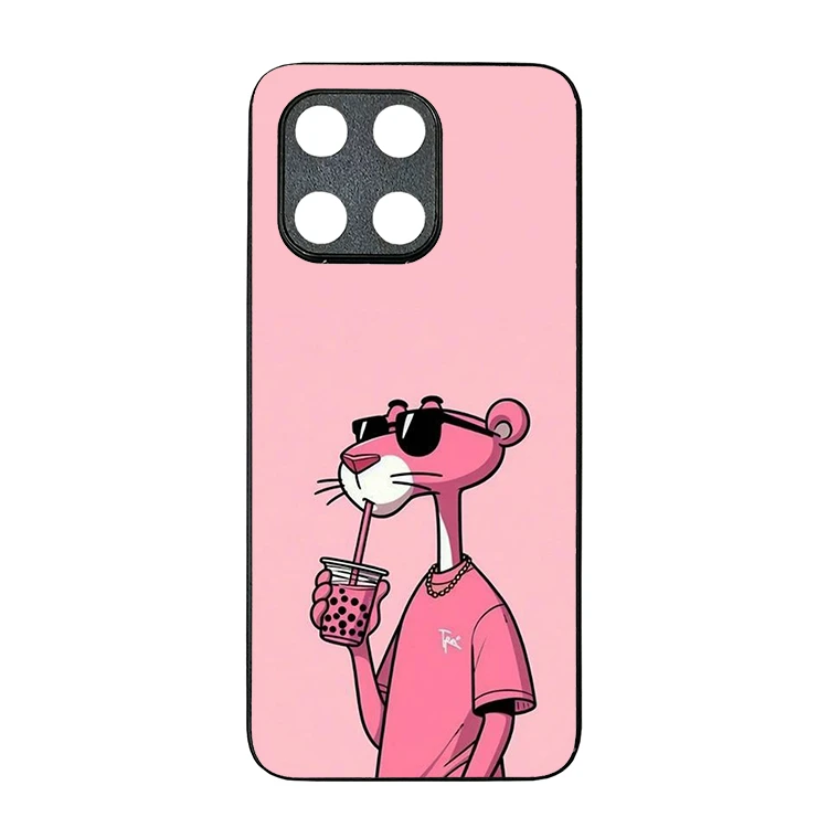  کاور گالری وبفر طرح پلنگ صورتی مناسب برای گوشی موبایل آنر x6a