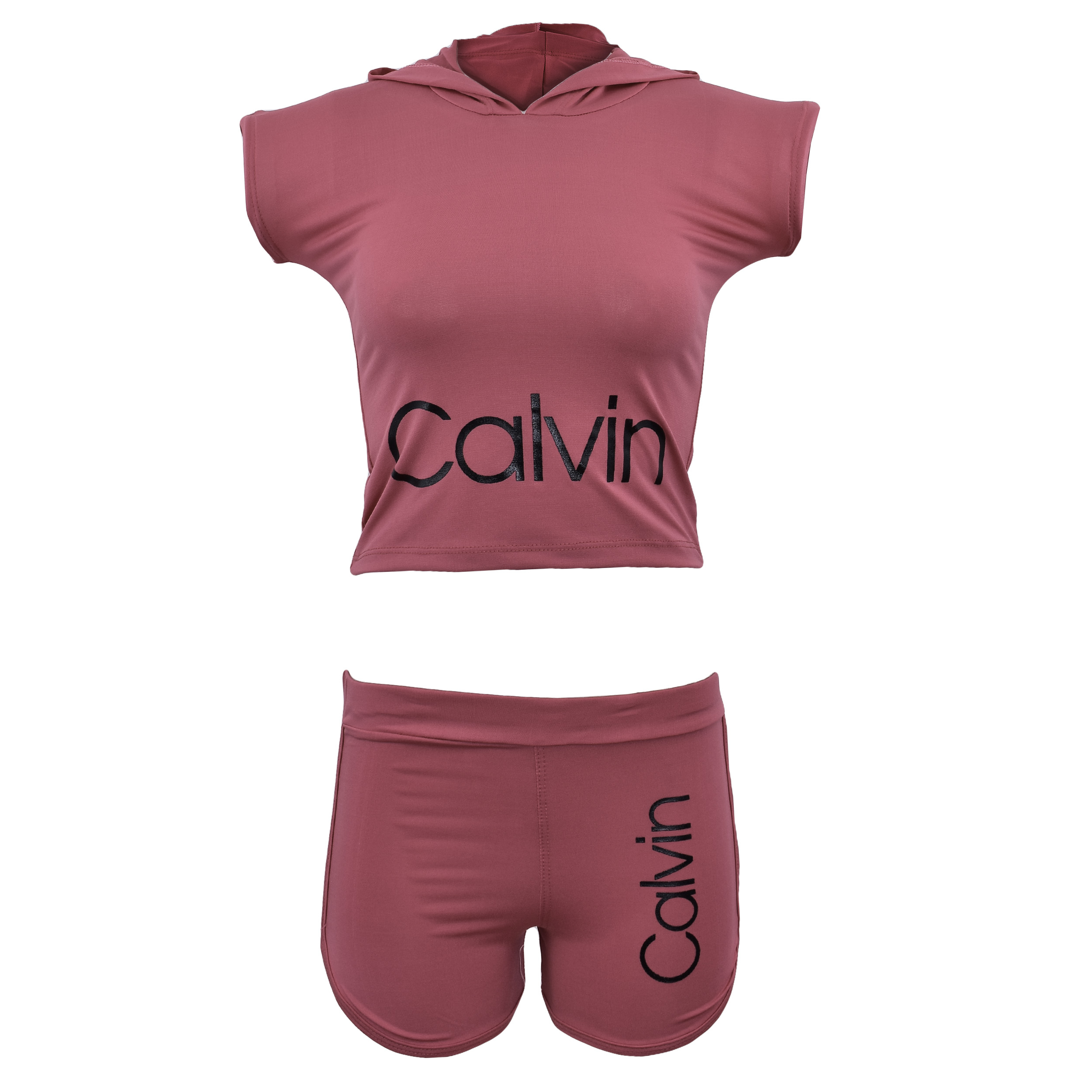 ست نیم تنه و شلوارک ورزشی زنانه کد CN-KA