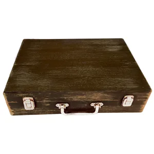 جعبه رنگ چوبی طرح پتینه کد WCB1