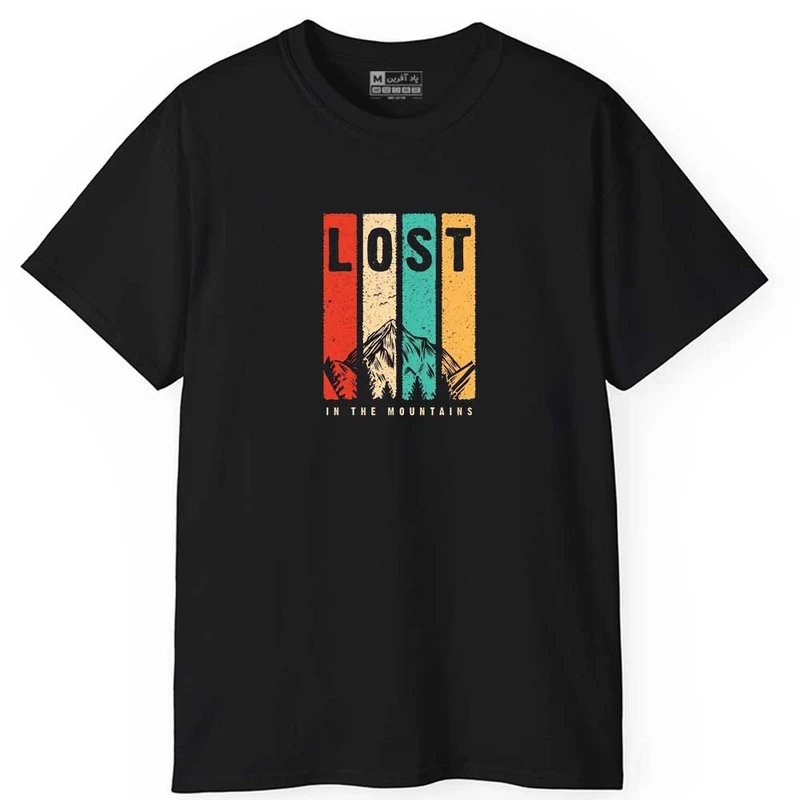 تی شرت آستین کوتاه مردانه پاد آفرین مدل طبیعت کد 0442