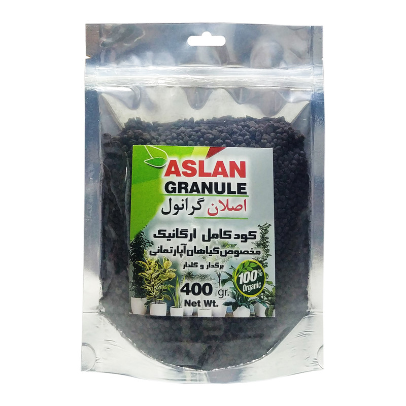کود کامل اصلان گرانول مدل AGOrganic-4 وزن 400 گرم