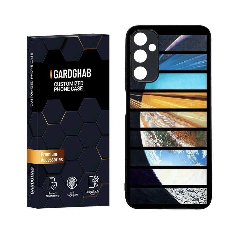 کاور گارد قاب مدل دورژله ای پشت گلس کهکشان مناسب برای گوشی موبایل سامسونگ Galaxy A05s