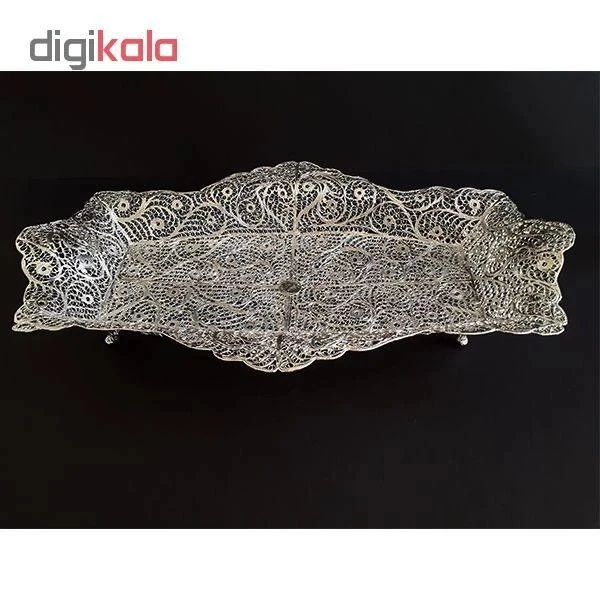 عکس شماره 3 : شیرینی خوری ملیله کاری مدل لب تاجی کد 01