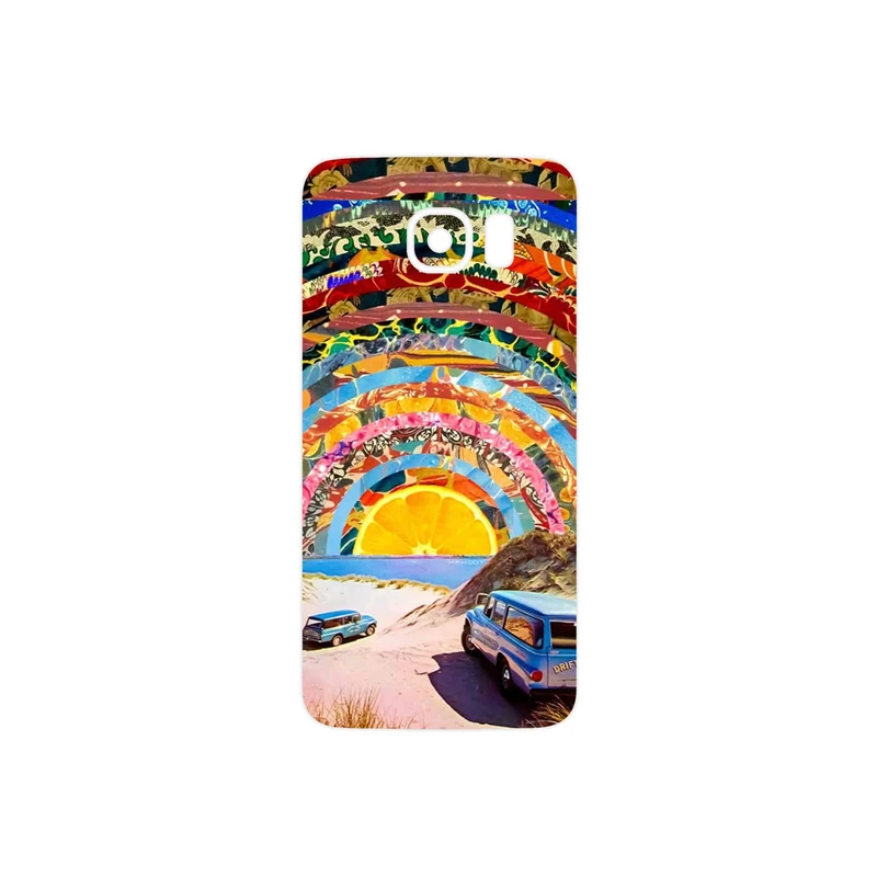 برچسب پوششی ماهوت مدل Collage of Orange Sky مناسب برای گوشی موبایل سامسونگ Galaxy S6