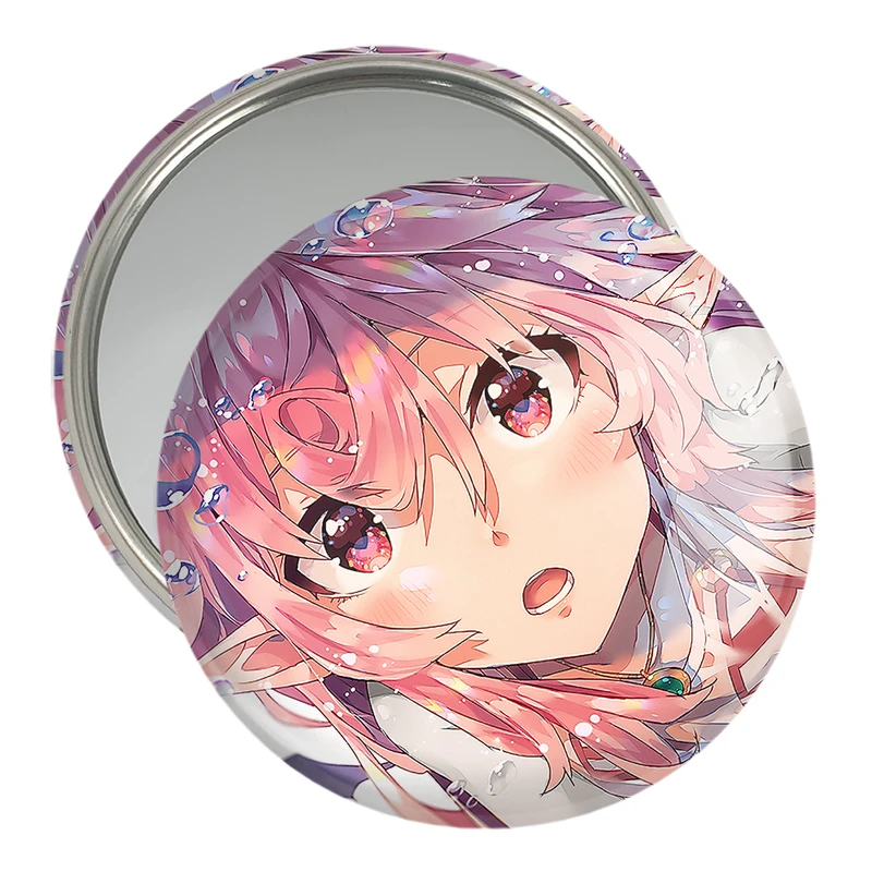 آینه جیبی خندالو مدل دختر انیمه ای  کد 18062