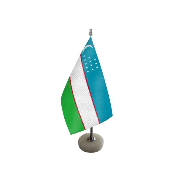 پرچم رومیزی مدل ازبکستان