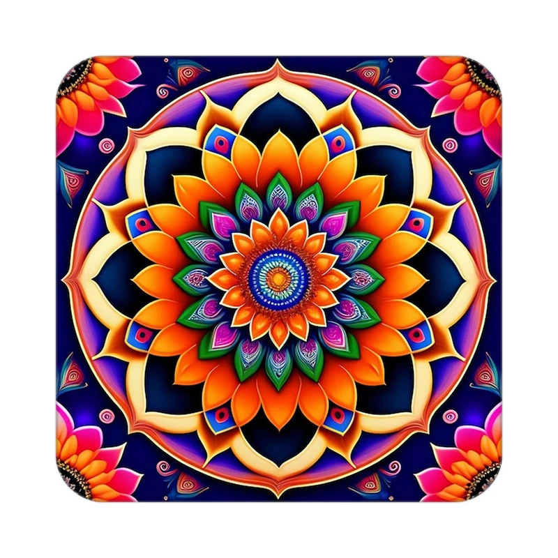 زیر لیوانی کاکتی طرح گل مدل mp16902