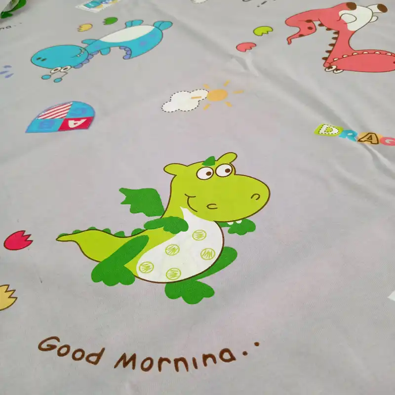 پارچه ملحفه مدل عروسکی بچگانه طرح دراگون کد A110_B