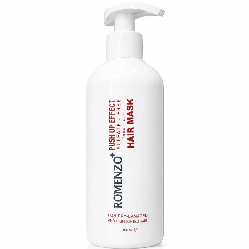 ماسک مو رومنزو مدل push up effect مناسب برای مو خشک حجم 400 میلی لیتر
