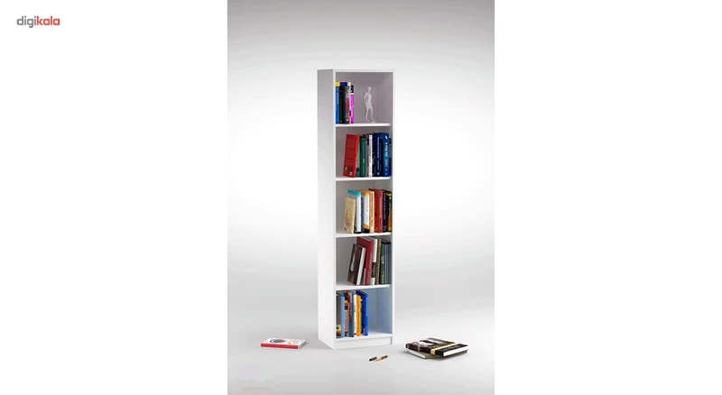 عکس شماره 3 : کتابخانه dnd مدل توچال-پنج طبقه-سفید