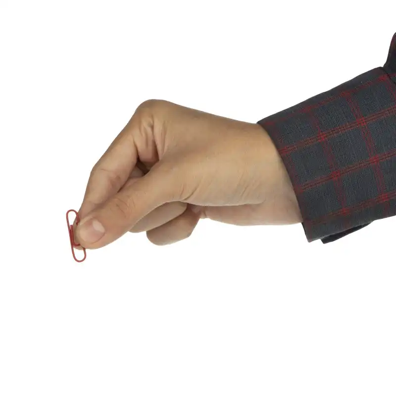 گیره کاغذ پنتر مدل روکش رنگی بسته 100 عددی