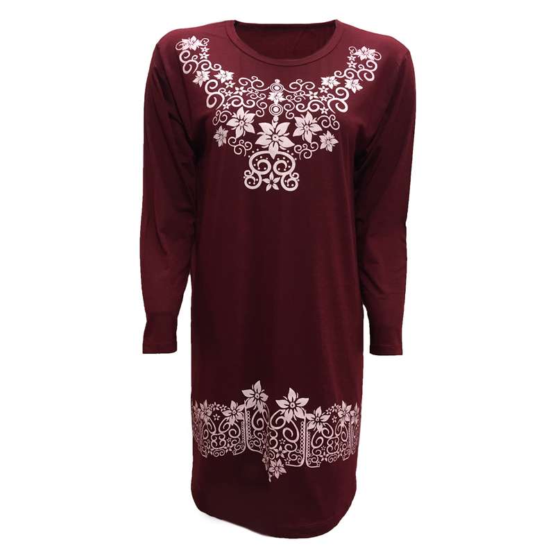 تونیک زنانه مدل سان سان کد tm-1585 رنگ زرشکی