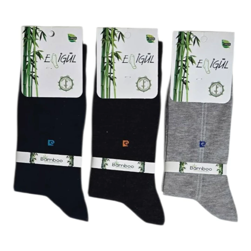 جوراب ساق بلند مردانه مدل BMBPF02 مجموعه 3 عددی