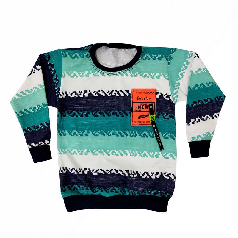 سویشرت پسرانه طرح استیکردار کد 887878