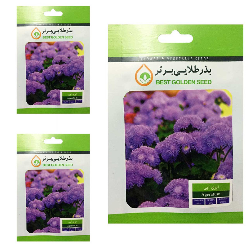 بذر گل ابری آبی بذر طلایی برتر کد BTB-04 مجموعه 3 عددی