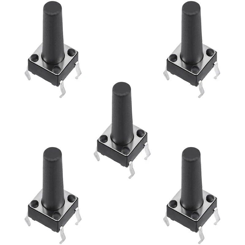 میکرو سوئیچ مدل Vertical-6×6×16-4P بسته 5 عددی
