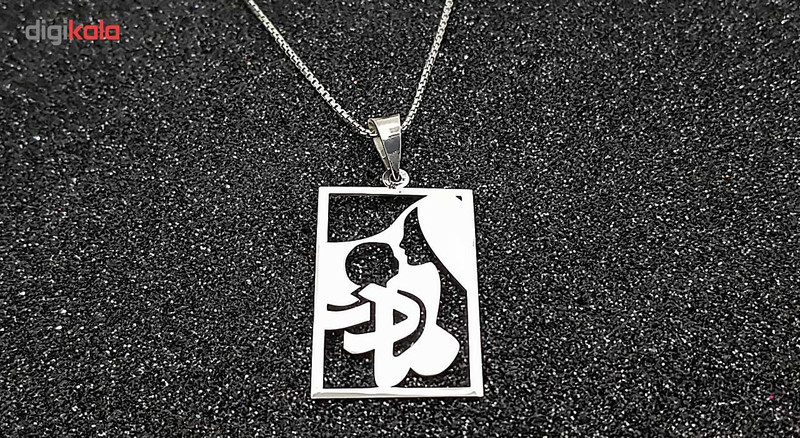 گردنبند نقره ترمه مدل مادر کد 00k8 گردنبند نقره ترمه مدل مادر کد 00k8