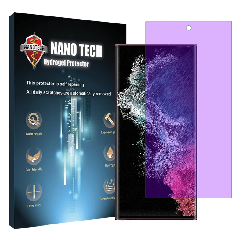 محافظ صفحه نمایش ضد اشعه بنفش نانو تک مدل Tough مناسب برای گوشی موبایل سامسونگ Galaxy S22 Ultra 5G