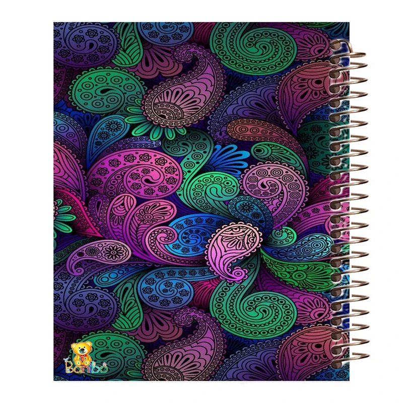 دفتر زبان 100 برگ بانیبو مدل ترمه کد 144