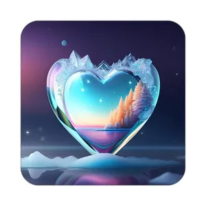 زیر لیوانی کاکتی مدل عاشقانه کد mp12209