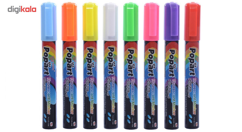 ماژیک وایت برد پوپارت مدل گچ مایع FLC-Gs-8g