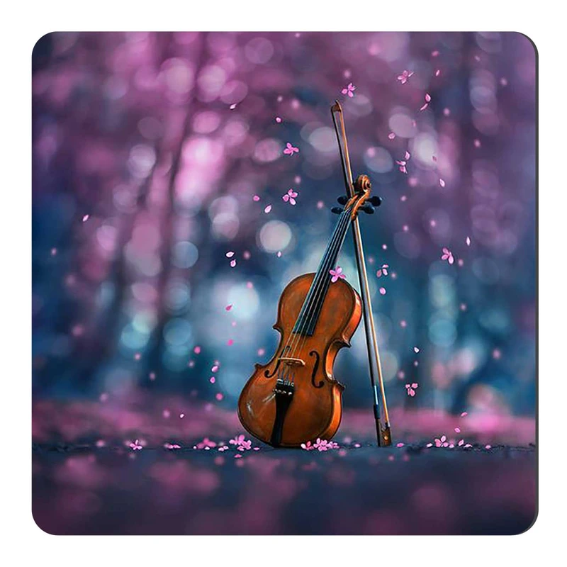 مگنت طرح ویالن و شکوفه های گیلاس کد wmg417