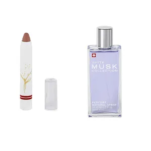 ادو پرفیوم زنانه ماسک کالکشن استاویتا مدل White Musk به همراه رژ لب مدادی مات پیرونا مدل Mattfinity شماره 08