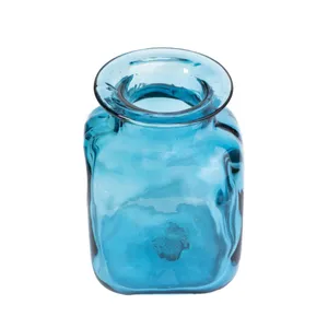 گلدان شیشه ای مدل مکعب کد 4