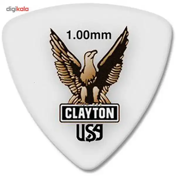 پیک گیتار الکتریک کلایتون مدل Acetal 1.00 mm طرح سه‌گوش
