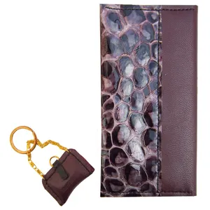 کیف پول چرم طبیعی دستدوز مژی مدل T1-10