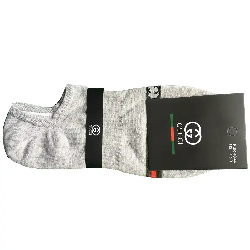 جوراب ورزشی مردانه مدل زیر قوزکی کد GU-TU543 رنگ طوسی