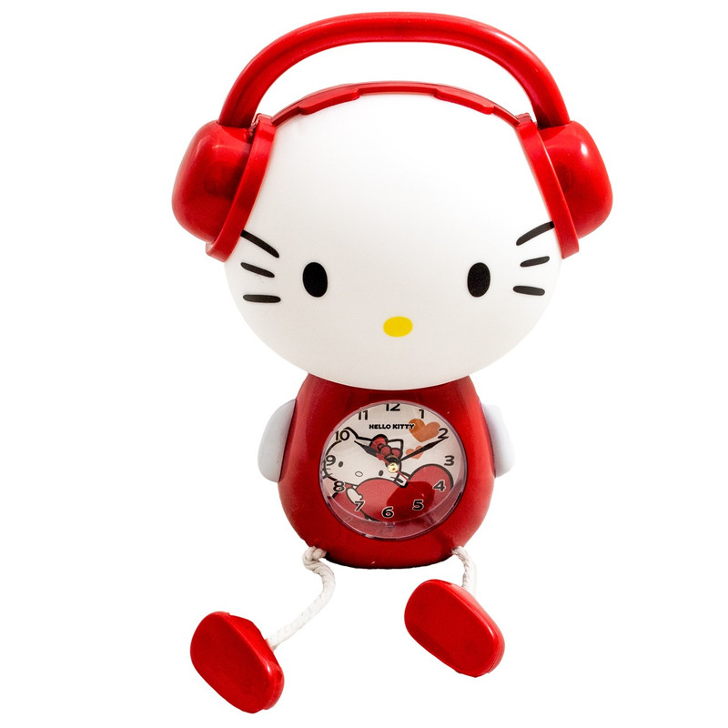 چراغ رومیزی و ساعت مدل Hello Kitty