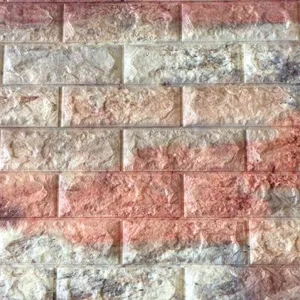 دیوارپوش فومی طرح آجر خاکستری شرابی کد FB اندازه 71x77