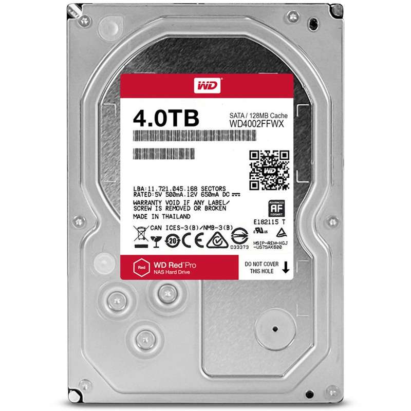 هارددیسک اینترنال وسترن دیجیتال سری قرمز مدل Red Pro WD4002FFWX ظرفیت 4 ترابایت هارددیسک اینترنال وسترن دیجیتال سری قرمز مدل Red Pro WD4002FFWX ظرفیت 4 ترابایت