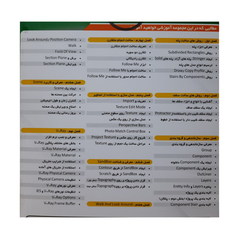 آموزش جامع نرم افزار Sletchup سطح پیشرفته نشر نوین پندار