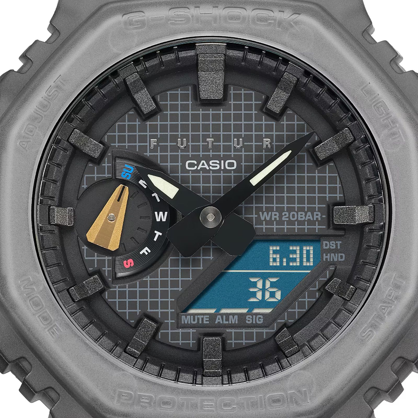 ساعت مچی عقربه‌ای مردانه کاسیو مدل GA-2100FT-8ADR -  - 8