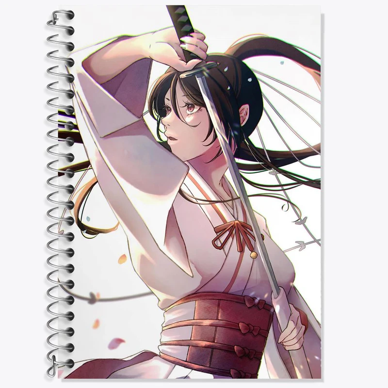 دفتر زبان 50 برگ خندالو مدل سه خط طرح ساگیری انیمه بهشت جهنمیان کد 27091