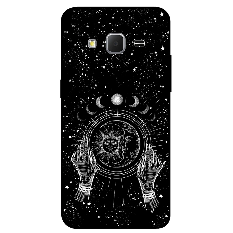 کاور مگافون طرح ماه و خورشید مدل 1892 مناسب برای گوشی موبایل سامسونگ Galaxy J3 2015         