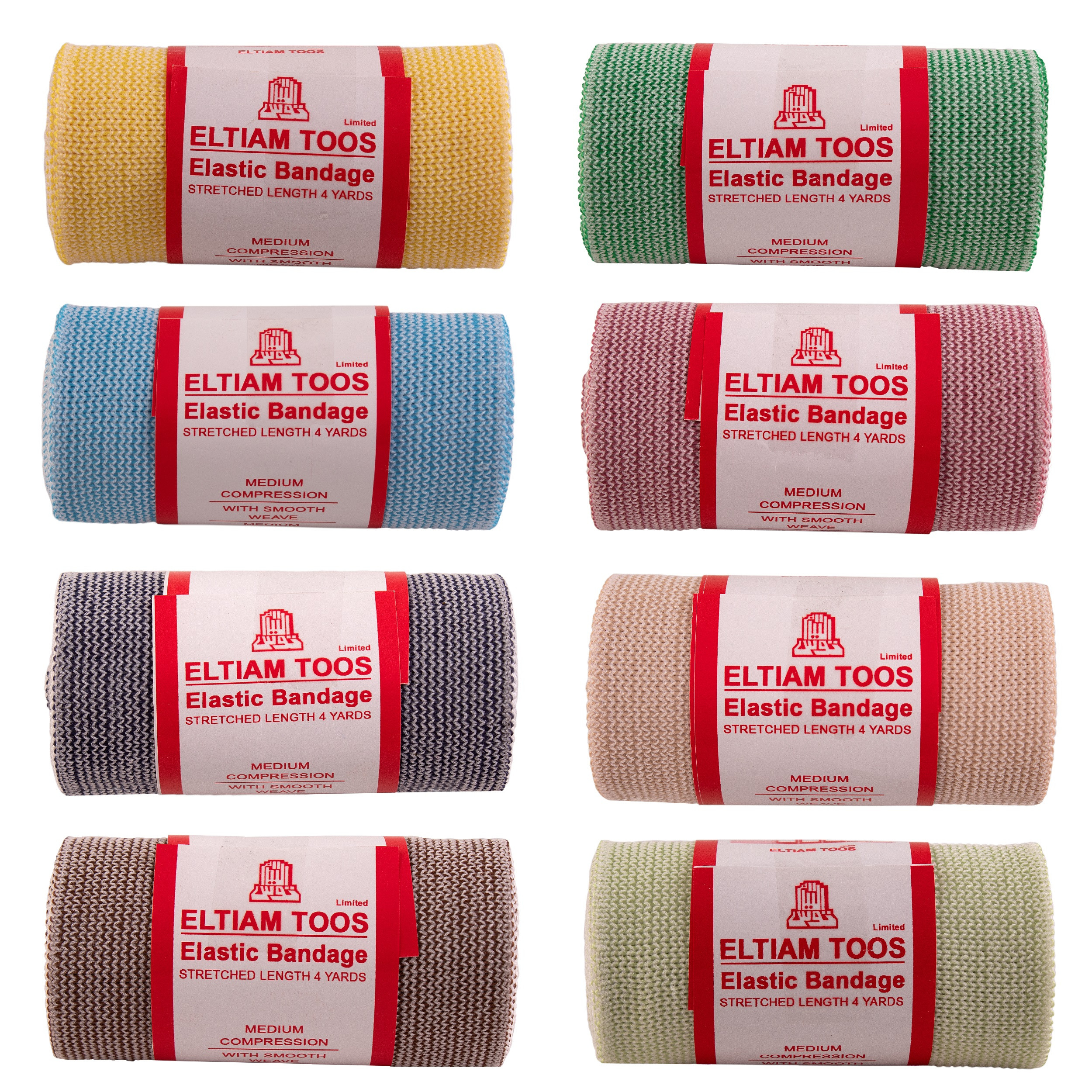 باندکشی طبی التیام توس مدل MULTI COLOR-10-8 مجموعه 8 عددی