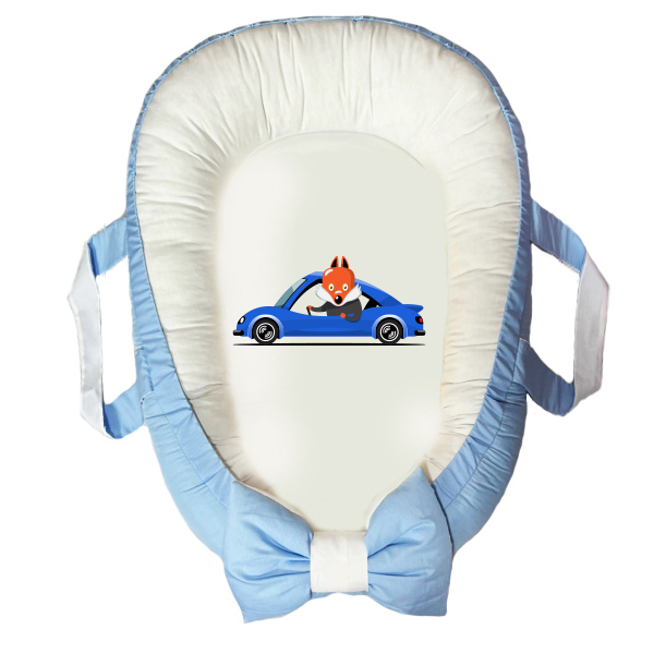 سرویس خواب سه تکه نوزاد مدل گارد محافظ دار طرح ماشین رنگی کد 025