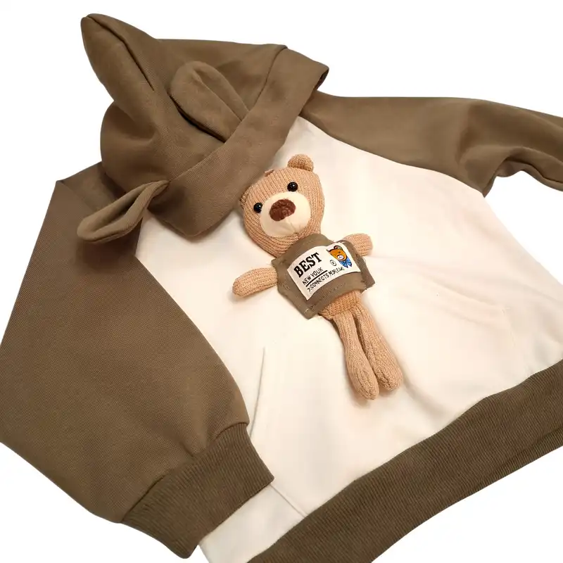 ست سویشرت و شلوار بچگانه مدل عروسک دار