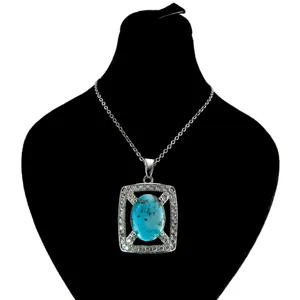 گردنبند نقره زنانه کد AV096