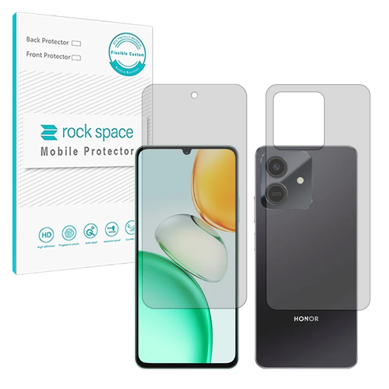 محافظ صفحه نمایش مات راک اسپیس مدل Resistant مناسب برای گوشی موبایل آنر Play 10 به همراه محافظ پشت گوشی