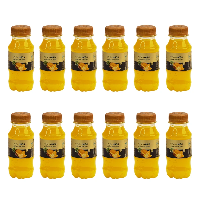 نوشیدنی آناناس مجتبی - 200 میلی لیتر بسته 12 عددی