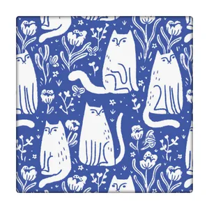 کاشی  طرح  نقاشی گربه   کد bambi11009