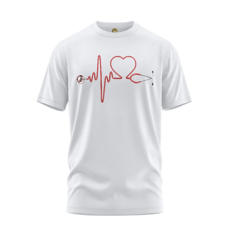 تی شرت آستین کوتاه مردانه هومرو مدل TW492 طرح پزشکی