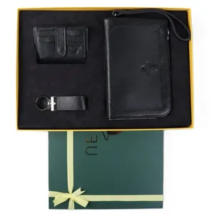 ست هدیه مردانه نسن مدل چرم طبیعی