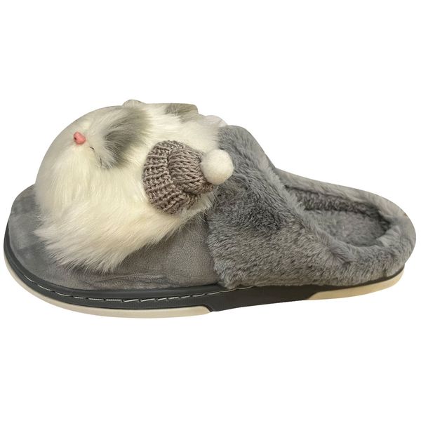 دمپایی حوله ای زنانه مدل خزدار کد 93