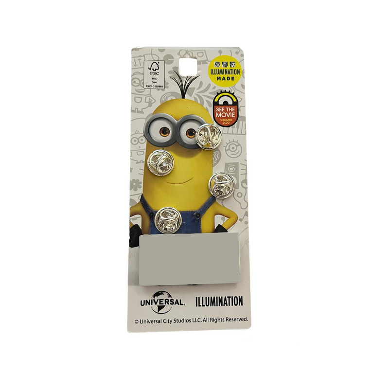 سنجاق سینه دخترانه مدل مینیون مجموعه 4 عددی